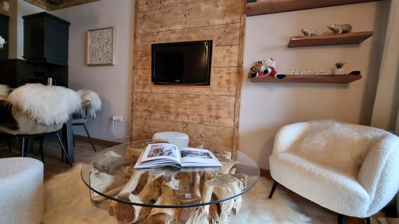 Arc 1950, Appartement Standing Dans Residence 5 Etoiles, Skis Aux Pieds,- 4-6 Pers, Piscine Exterieure & Spa Les Arcs  Dış mekan fotoğraf